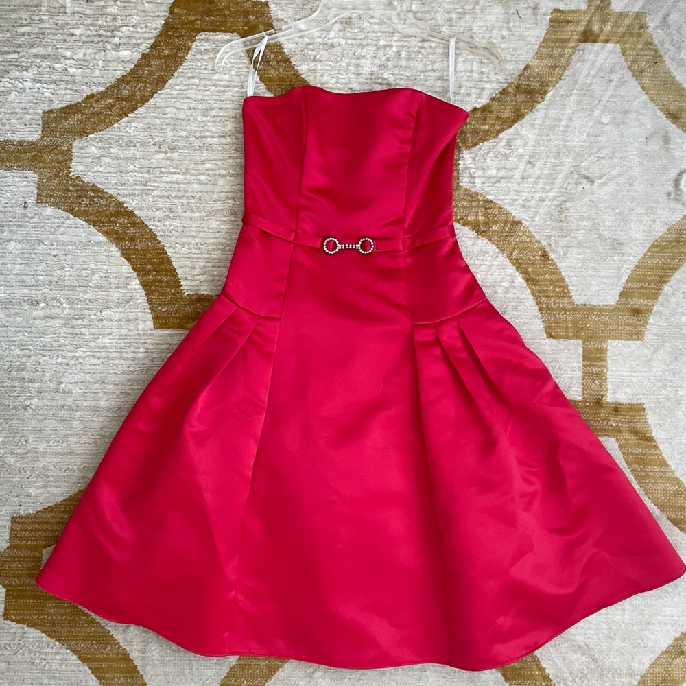 Red Jessica McClintock Cocktail Dress